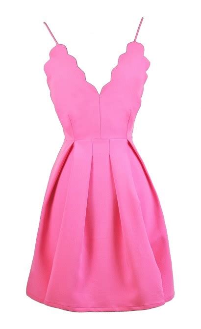 hot pink party dress cute pink dress pink a line dress lily boutique