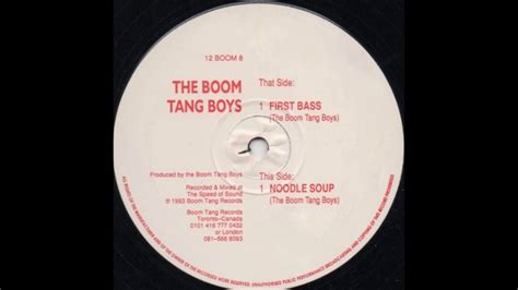 The Boom Tang Boys First Bass Youtube