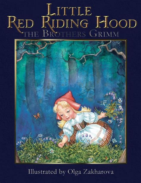 Little Red Riding Hood Illustrated By Grimm English Paperback Book Free Ship 9781505895148