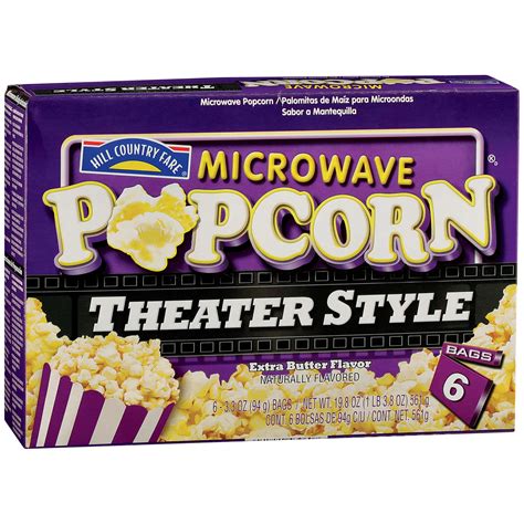 Hill Country Fare Theater Style Extra Butter Flavor Microwave Popcorn Shop Popcorn At H E B