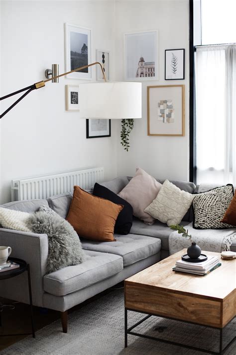 Light Grey Sofa Rug Ideas Gray Sofa Contemporary Living Room Haus