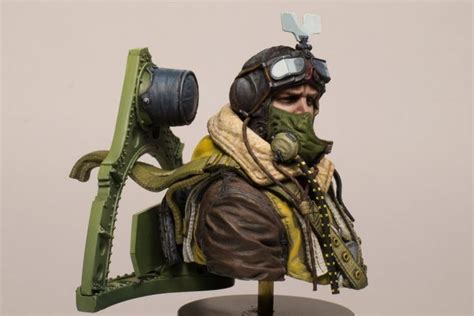 Raf Spitfire Pilot By Pstockley · Puttyandpaint Pilot Painting Raf