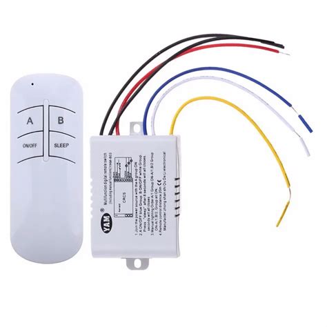 2017 New 123 Way Channel Onoff 220v Lamp Light Remote Control Switch