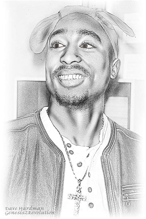 Tupac Portrait By Genesis2revolution On Deviantart
