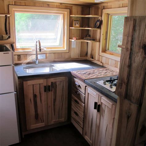 One significant advantage of tiny house design is the option to select quality finishes, like hardwood sinks, countertops, and backsplashes allow you to let your creativity shine when you design your tiny house kitchen. 17+ Best Tiny House Kitchen and Small Kitchen Design Ideas ...