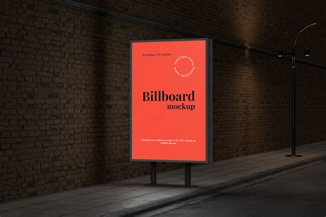 Street Advertisement Vertical Billboard Mockup By Graphiccrew On Envato