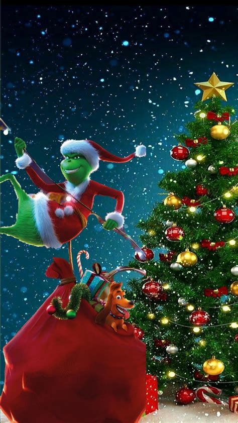 Get In The Festive Spirit With Christmas Wallpaper Aesthetic Grinch Brighten Up Your Holidays Now