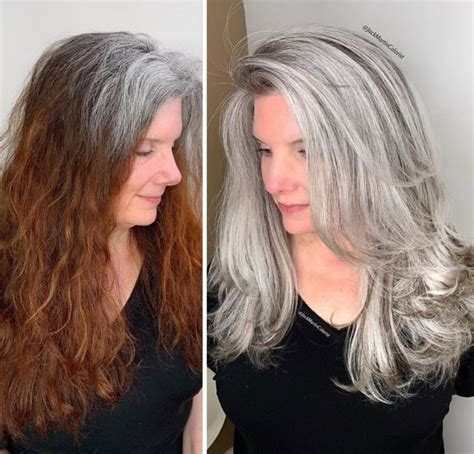 75 Women That Embraced Their Grey Roots And Look Stunning Hair