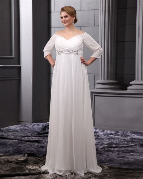 Plus Size Empire Waist Wedding Dress Informal Wedding Dresses For
