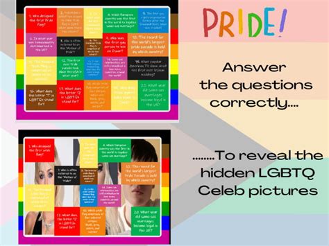 Pride Month Lgbt Picture Reveal Quiz 20 Questions Group Points Game