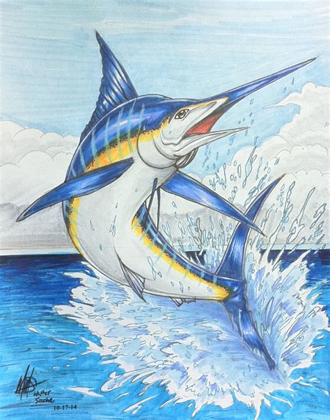 Marlin Fishclose View W By Wsache007 On Deviantart