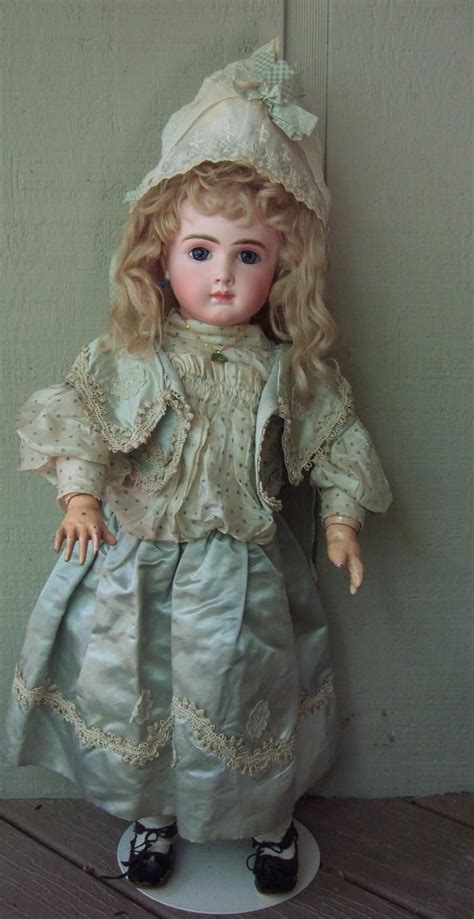 Rare 23 At By Thuiller Circa 1888 Antique Doll Wstunning Couture