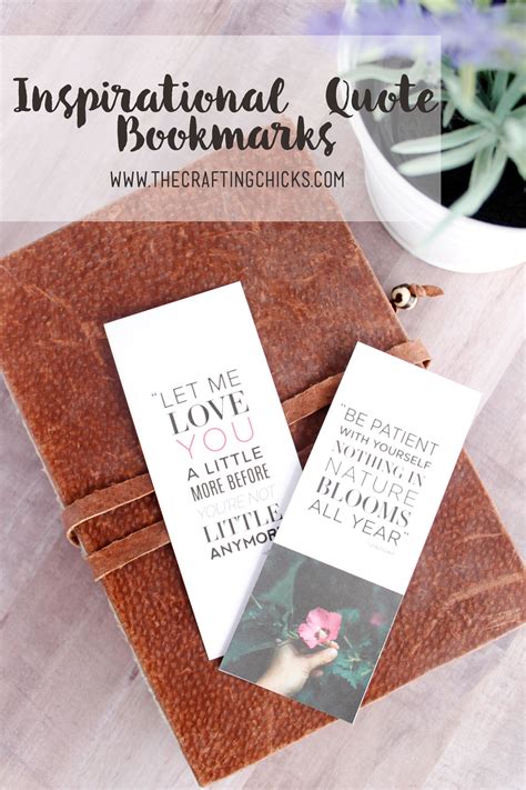 Inspirational Quotes Free Printable Bookmarks The Crafting Chicks
