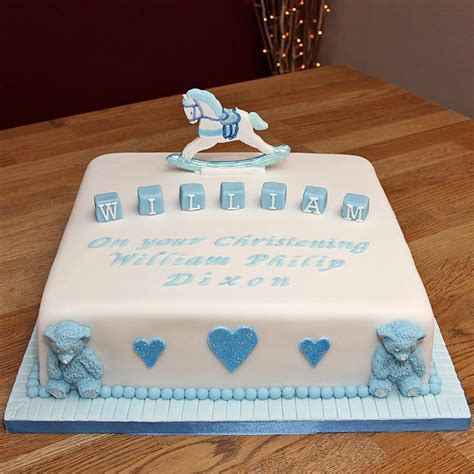 Pretty cakes cute cakes beautiful cakes amazing cakes baby boy cakes cakes for boys gateau baby shower garcon torta baby shower bolo cake. Baby Boy Christening Cake With Handmade Fondant Rocking ...