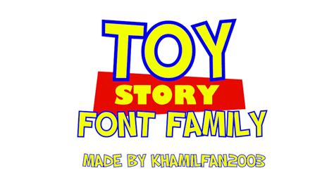 Use your font formatting to give the words the yellow inside and navy blue outside. Toy Story Font Family by khamilfan2016 on DeviantArt