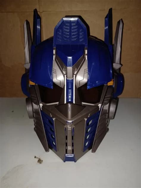 Transformer Optimus Prime Helmet Mask Talking Voice Changer Hasbro 2006