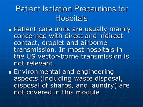 Ppt Infection Control And Isolation Precautions Powerpoint