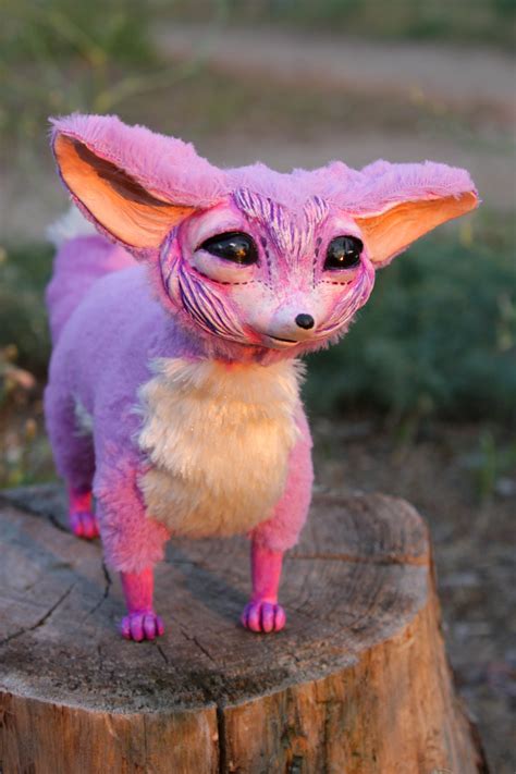 Fox Art Doll Fantasy Creature Ooak Animal Toy Fennec Etsy Fantasy