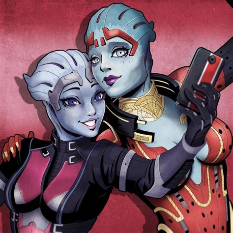 Asari Selfie Mass Effect Comic Mass Effect Art Mass Effect