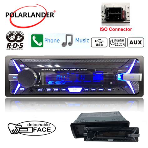 12v Audio Autoradio Bluetooth Car Radio Modulator Fm Aux In Sd Card Usb