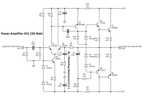 Power Amplifier Ocl Watt Edukasi Elektronika Electronics Engineering Solution And Education