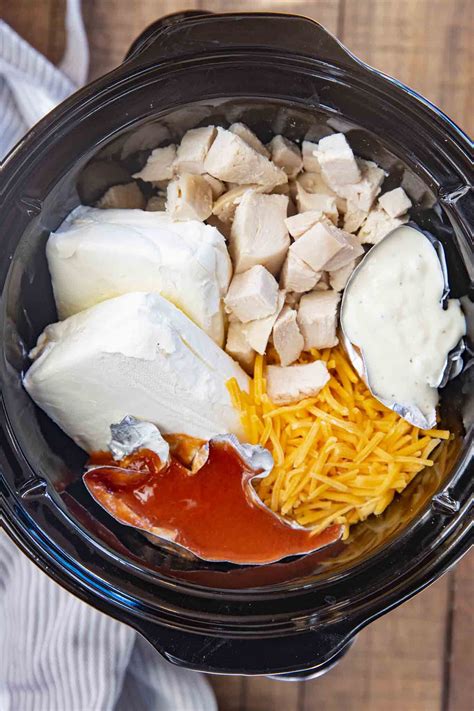 Then drain and rinse the black beans and add in the corn. Slow Cooker Buffalo Chicken Dip make with chicken, cream ...