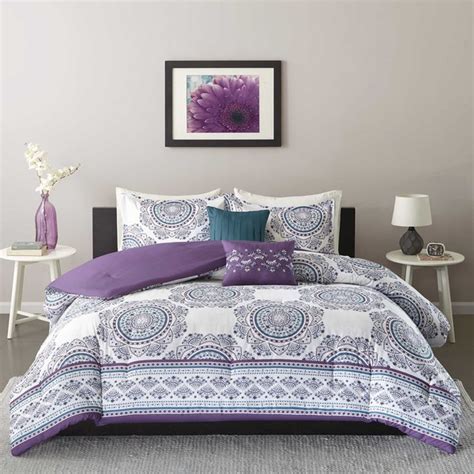 Intelligent Design Mikay Purple 5 Piece Comforter Set Overstock