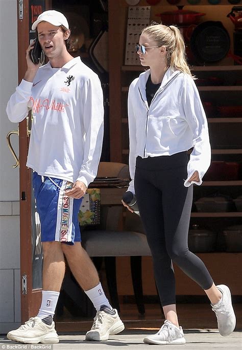 patrick schwarzenegger kisses girlfriend abby champion on lunch date daily mail online