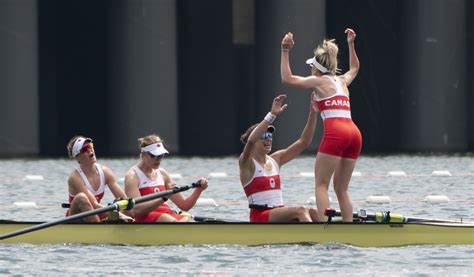 in photos canada s women s rowing eight wins gold and other tokyo olympic highlights the