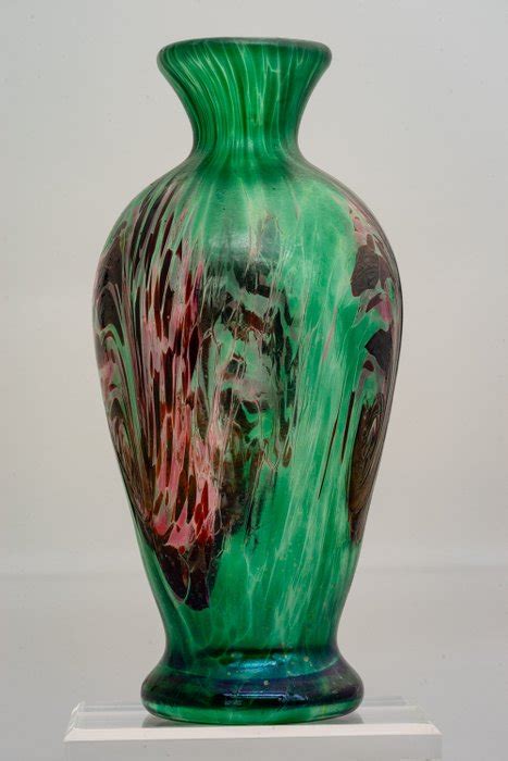 Franz Austen Iridescent Green Vase Art Nouveau Glass Catawiki