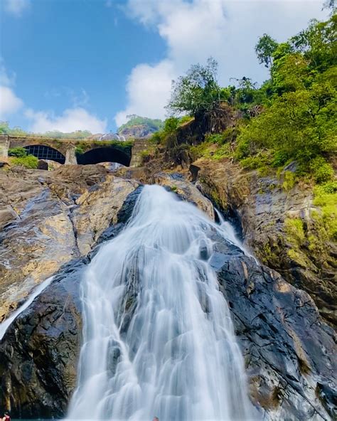 Goa Dudhsagar Falls Looks Like A Sea Of Milk In Monsoon Lets Trip Desi