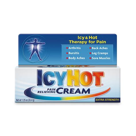 Icy Hot Orignal Pain Relieving Cream 125 Oz Powerful Pain Relief For