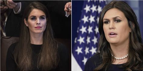 Sarah Huckabee Sanders And Hope Hicks Hanging Out After Work The Washington Post