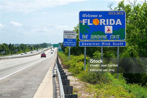 Florida Welcome Sign Stock Photo 471507629 Istock