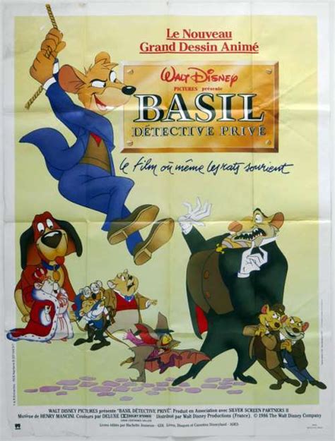 47 X 63 Movie Poster From Basil The Great Mouse Detective 1986