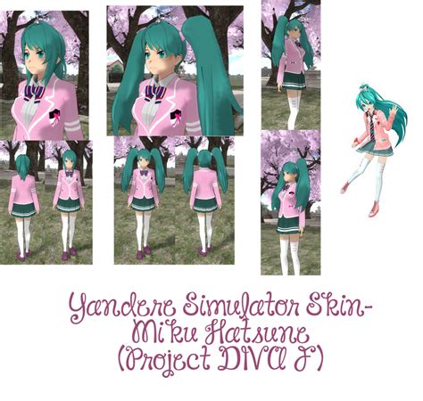 Yandere Simulator Project Diva F Miku Skin By Imaginaryalchemist On