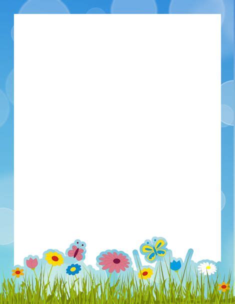 Spring Border Clip Art Page Border And Vector Graphics Clip Art