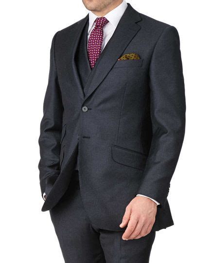 Blue Slim Fit British Serge Puppytooth Luxury Suit Jacket Suit Jacket