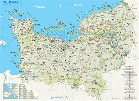 Carte Sites Touristique Normandie 