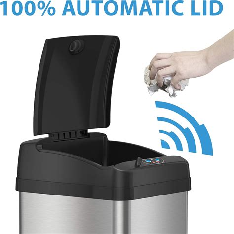 🔥 Itouchless 13 Gallon Touchless Sensor Trash Can With Absorbx Odor
