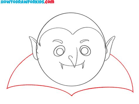 How To Draw A Vampire Face Easy Drawing Tutorial For Kids