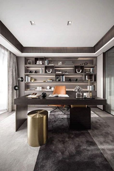 70 Stunning Comfortable Office Room Design Ideas Modern Office Decor