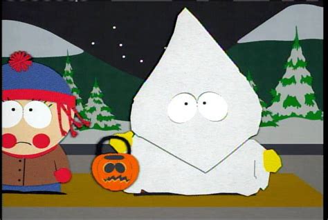 Kyle Kenny Cartman Stan Halloween Violence Ku Klux Klan Miese