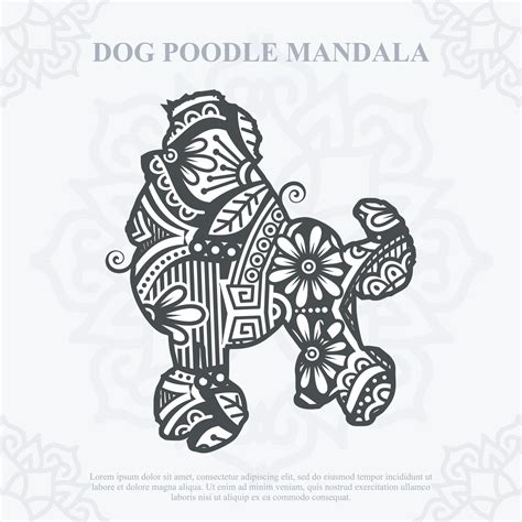 Dog Mandala Vector Boho Style Svg Eps 10 5456145 Vector Art At Vecteezy