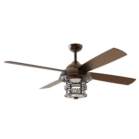 Alongside the fan, you get a light kit. Craftmade Lighting Courtyard Oiled Bronze LED Ceiling Fan ...