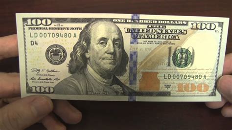 New 100 Dollar Bill Security Features