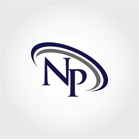 Monogram Np Logo Design By Vectorseller Thehungryjpeg