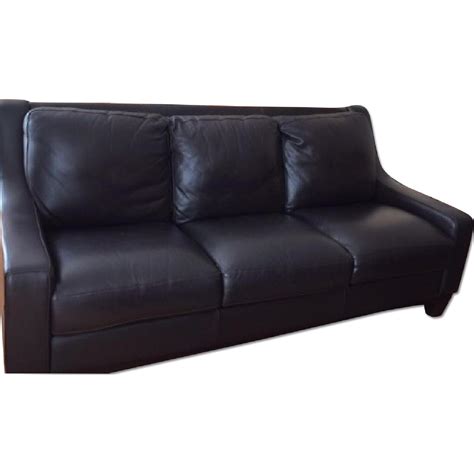 Bloomingdales Leather Sofa And Chair Aptdeco