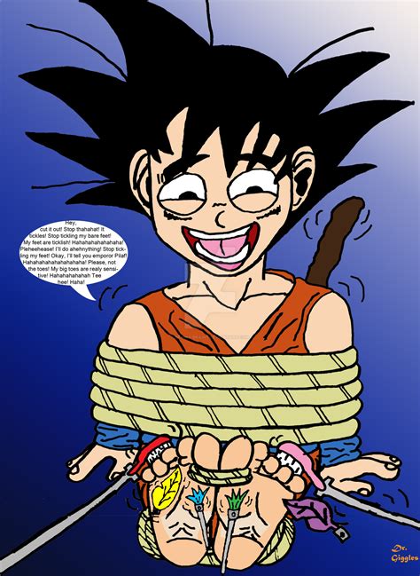 Kid Gokus Bare Feet Tickled By Brains Brains On Deviantart