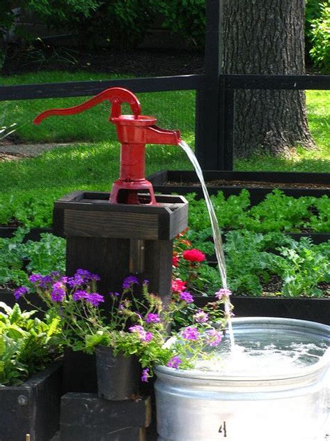 Antique Water Pump Fountain Yardley Landscape Garden Water Feature